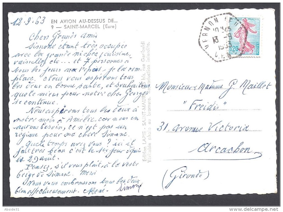 Eure - Cachet  VERNON  C.P. N° 1 - 1961-....