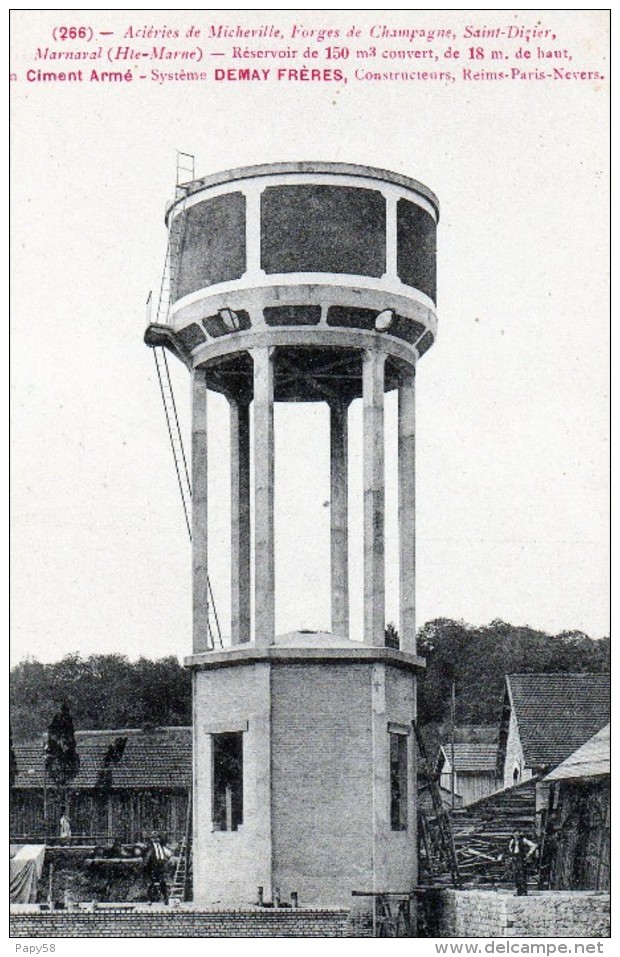 [52] Haute Marne> Saint Dizier Acierie De Micheville Forges De Champagne Réservoir DEMAY Freres - Saint Dizier