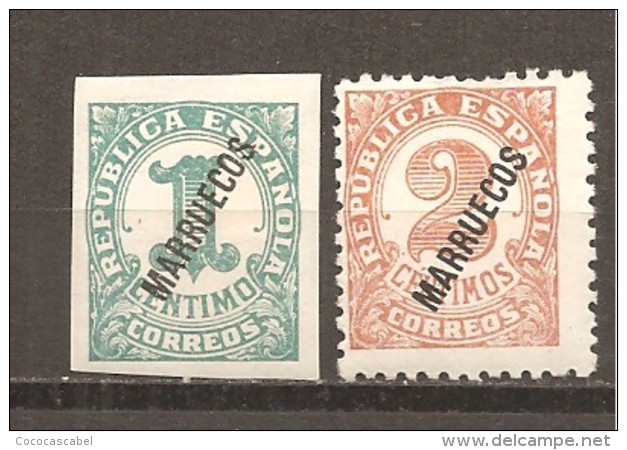 Tánger Español - Edifil 70-71 - Yvert 189-90 (MH/*) - Spanish Morocco