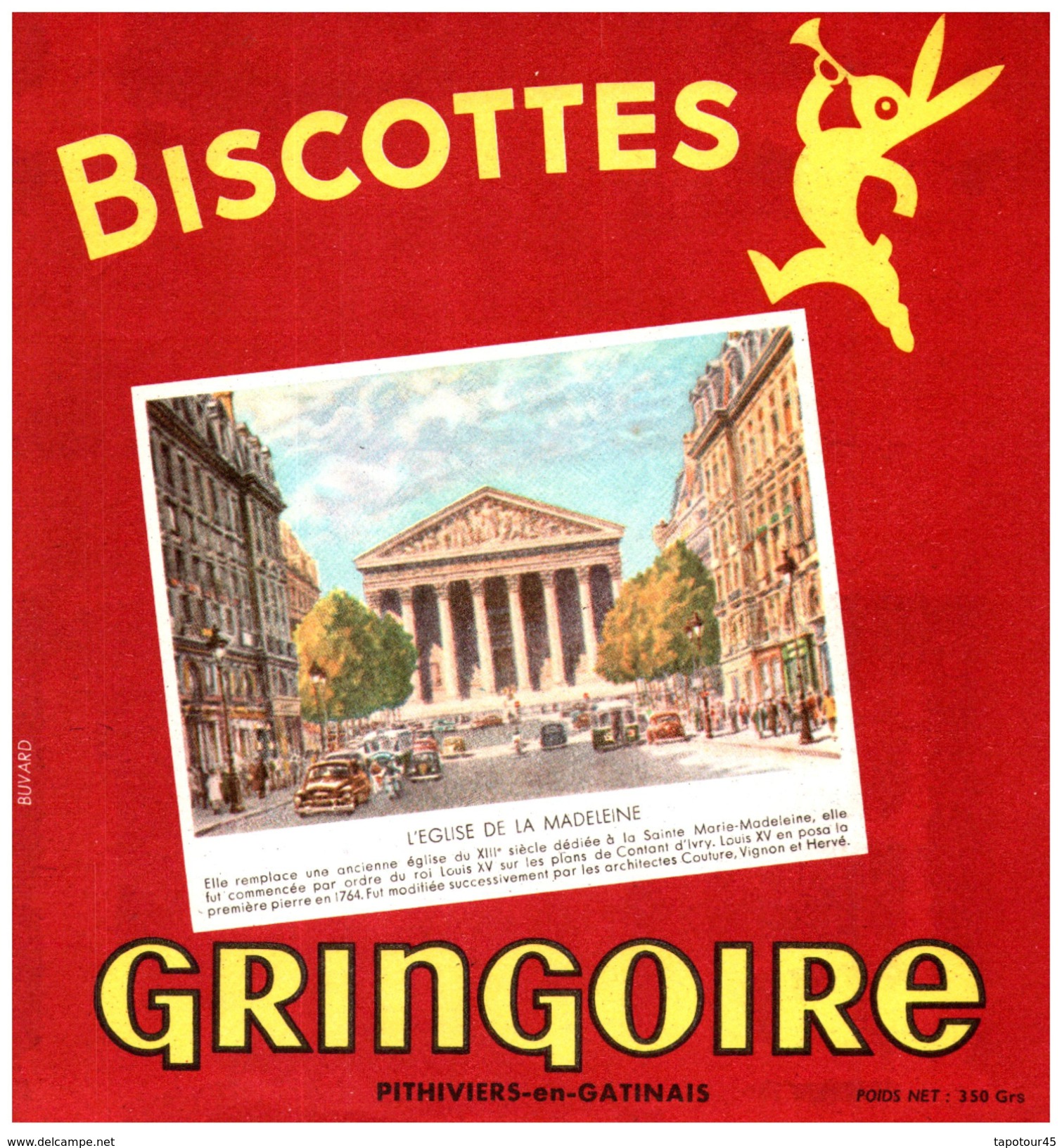 B Gri/ Buvard Biscottes Gringoire - Biscottes