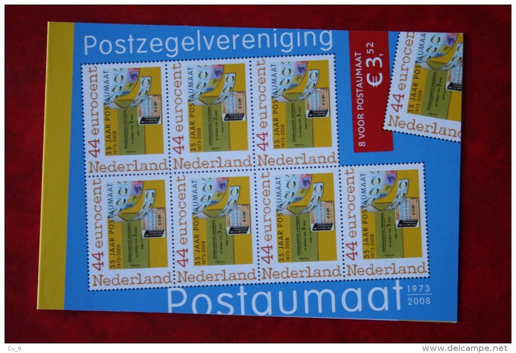 SCHAARS PQ1a  8 VOOR POSTAUTOMAAT Postzegelboekje 2009 POSTFRIS MNH ** NEDERLAND / NIEDERLANDE / NETHERLANDS - Timbres Personnalisés