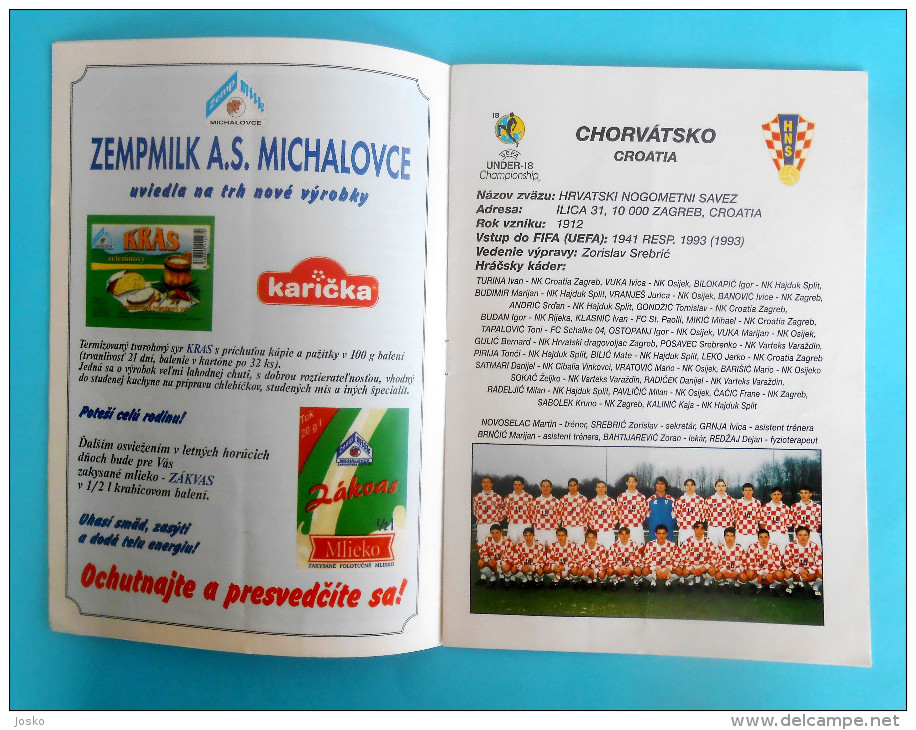 UEFA UNDER-18 CHAMPIONSHIP - SLOVAKIA CROATIA FINLAND MALTA Football Programme Soccer Fussball Programm Calcio Programma - Livres