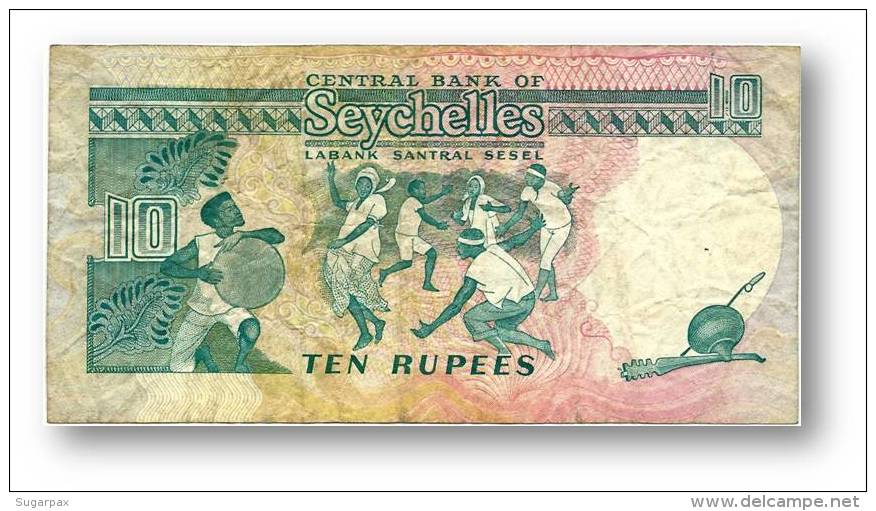 SEYCHELLES - 10 Rupees - ND ( 1989 ) - Pick 32 - 2 Scans - Seychelles
