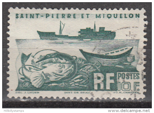 ST PIERRE AND MIQUELON      SCOTT NO. 339    USED     YEAR  1947 - Used Stamps