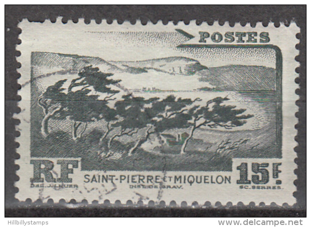ST PIERRE AND MIQUELON      SCOTT NO. 340   USED    YEAR  1947 - Gebruikt