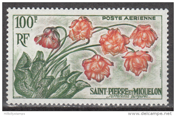 ST PIERRE AND MIQUELON      SCOTT NO. C24        UNUSED HINGED       YEAR  1962 - Ongebruikt