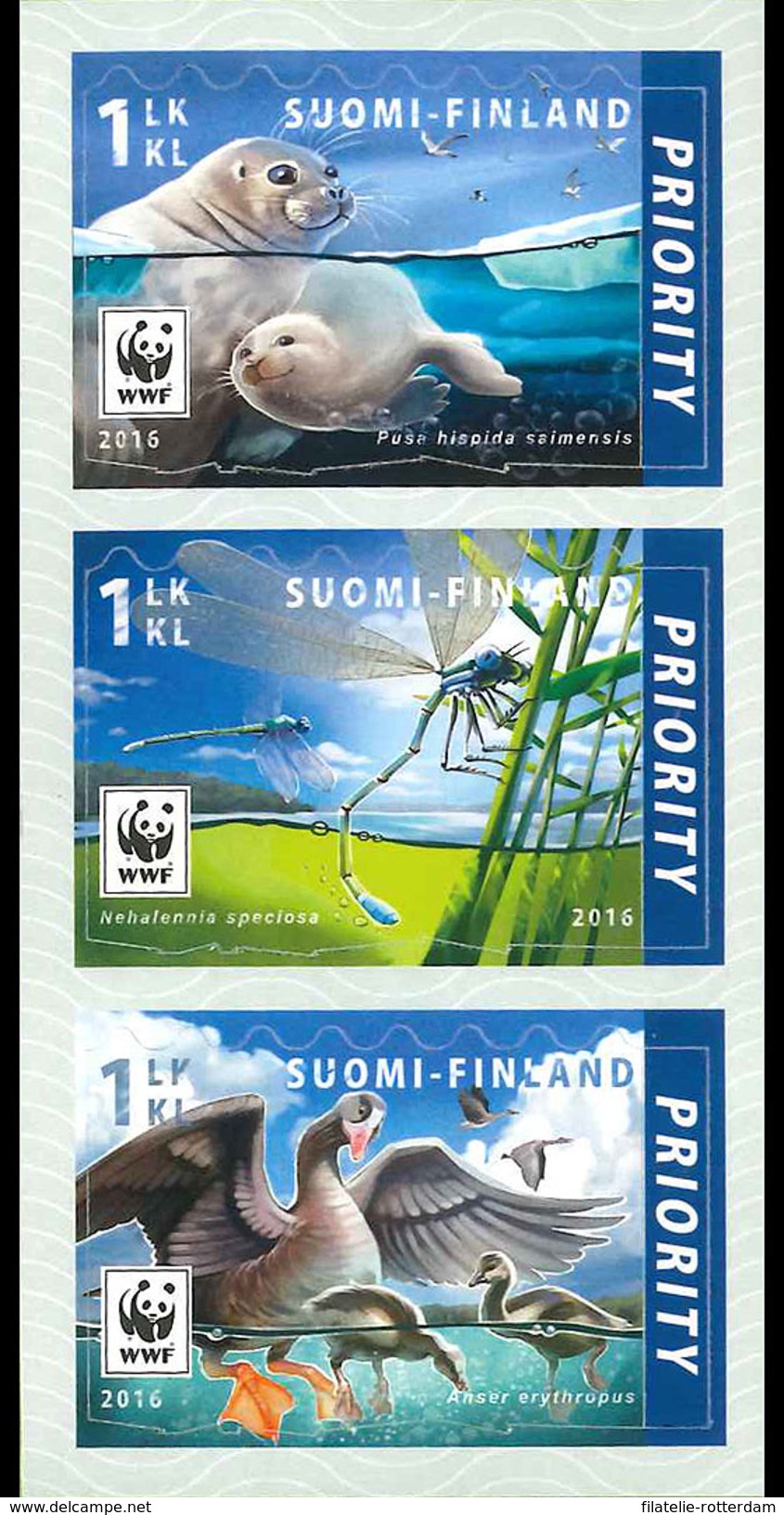 Finland - Postfris / MNH - Complete Set WWF, Bedreigde Diersoorten 2016 - Unused Stamps