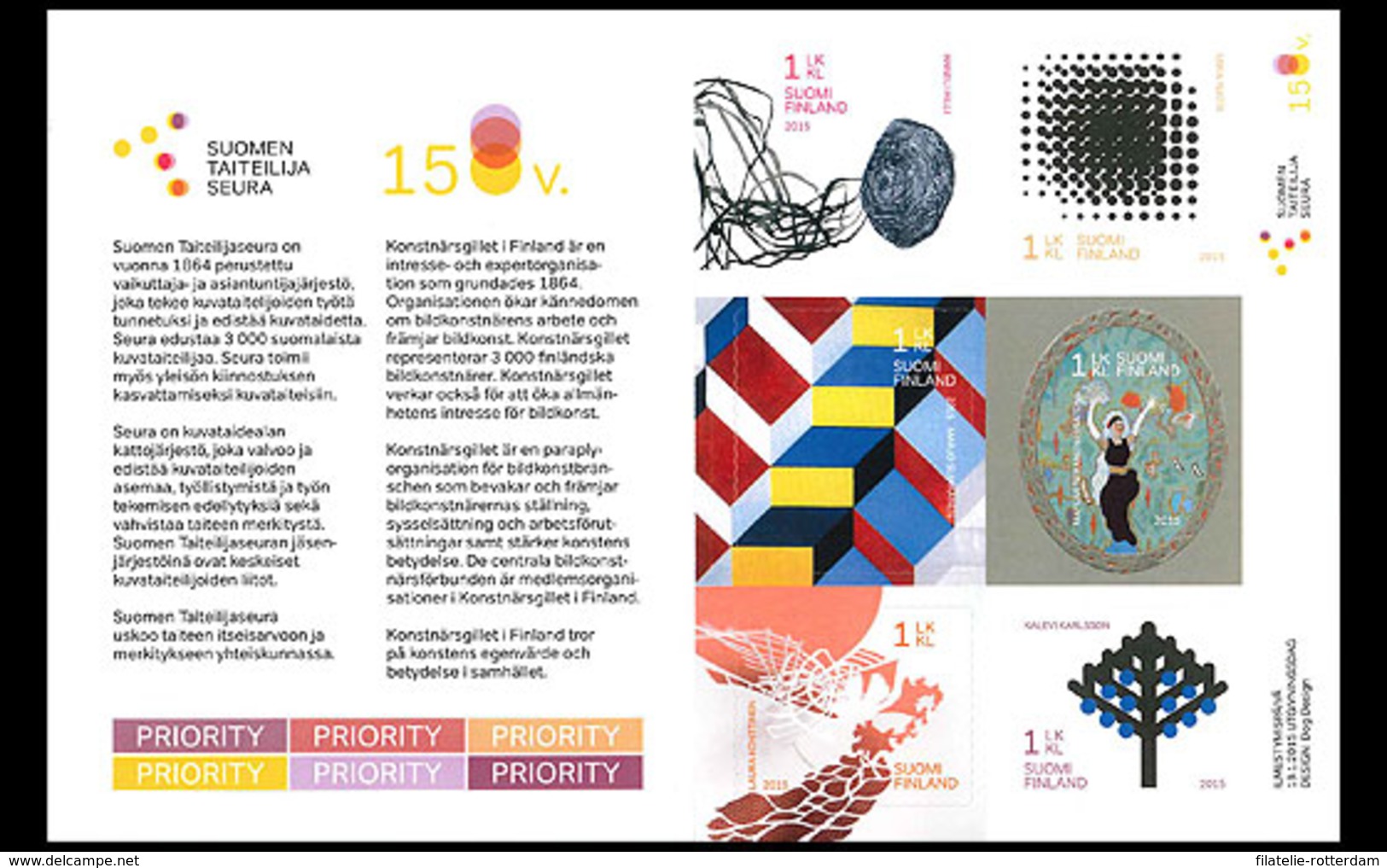 Finland - Postfris / MNH - Booklet Vereniging Voor Kunstenaars 2015 - Nuovi
