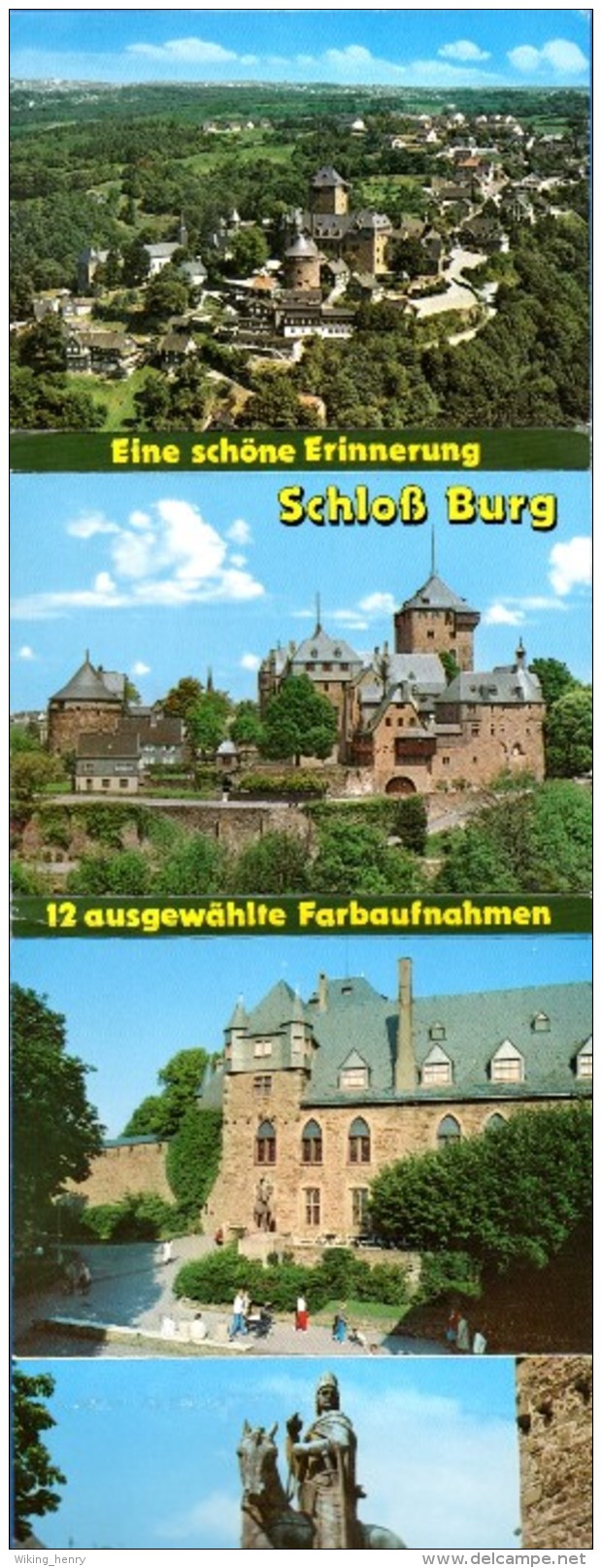 Solingen Burg An Der Wupper - Leporello  Schloß Burg - Solingen