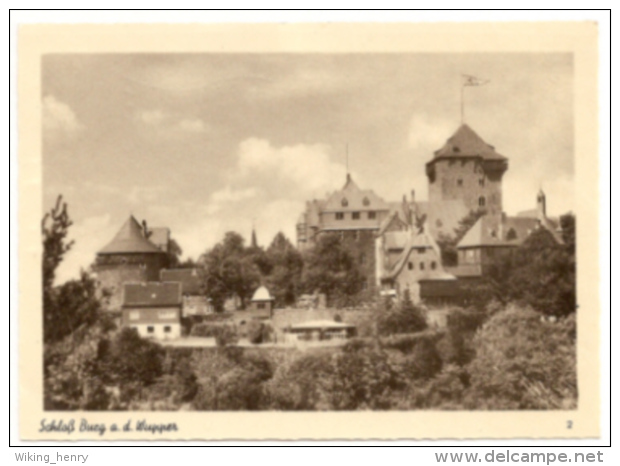 Solingen Burg An Der Wupper - S/w Schloß 1 - Solingen