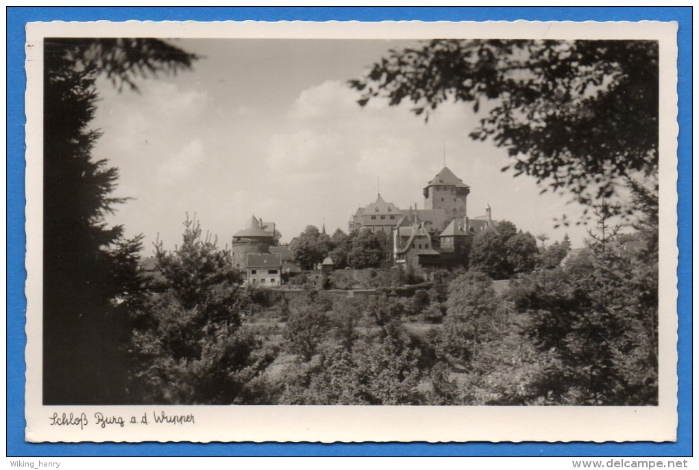 Solingen Burg An Der Wupper - S/w Schloß 8 - Solingen