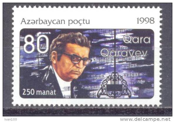 1998. Azerbaijan, K. Karajanov, Composer, 1v,  Mint/** - Azerbaïdjan