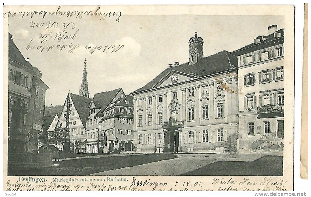 Esslingen  Marktplatz  Mit Neueum Rathaus - Esslingen