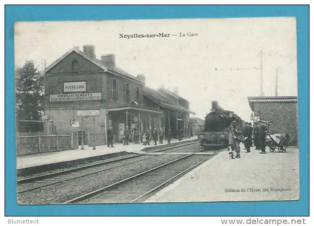 CPA  - Chemin De Fer Arrivée Du Train En Gare NOYELLES-SUR-MER 80 - Noyelles-sur-Mer