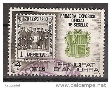 Andorra U 162 (o) Primer Día. Exposicion 1982 - Used Stamps