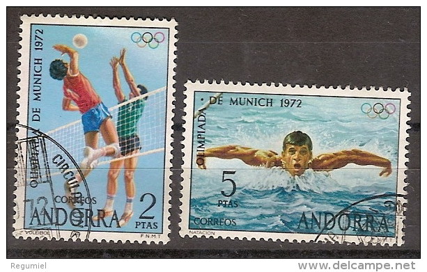 Andorra U 077/78 (o) Deportes. 1972 - Gebraucht