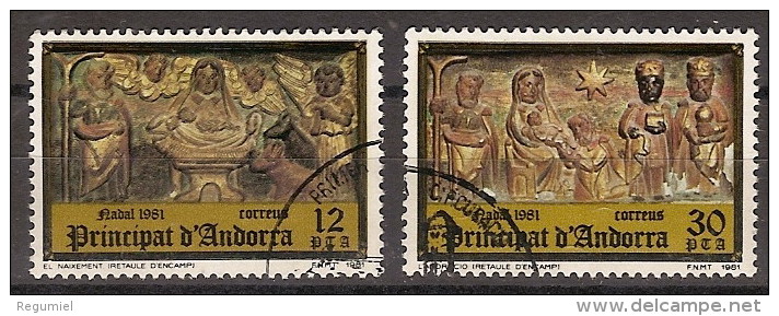 Andorra U 144/45 (o) Navidad 1981 - Used Stamps