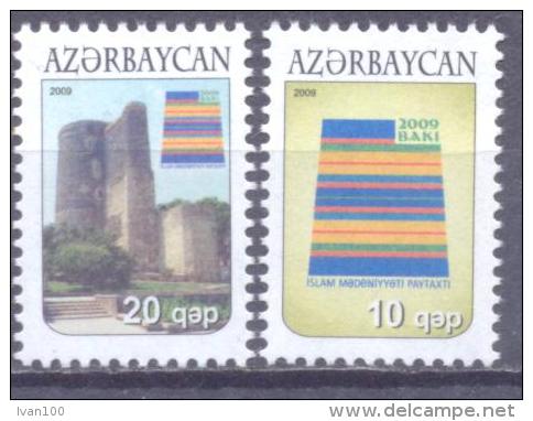 2009. Azerbaijan, Definitives, Baku-the Capital Of Islamic Culture, 2v,mint/** - Aserbaidschan
