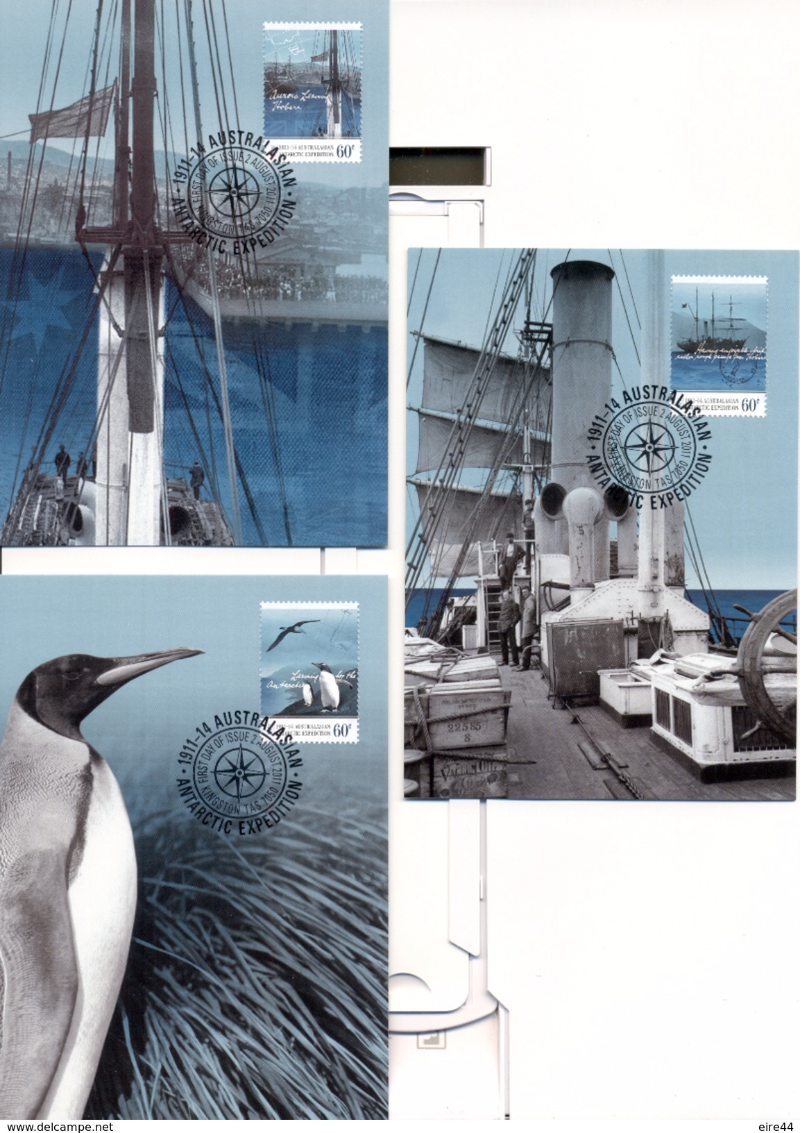 AAT Australian Antarctic Territory  CM Carte Maximum 2011 Expedition SY Aurora Expedition - Maximum Cards