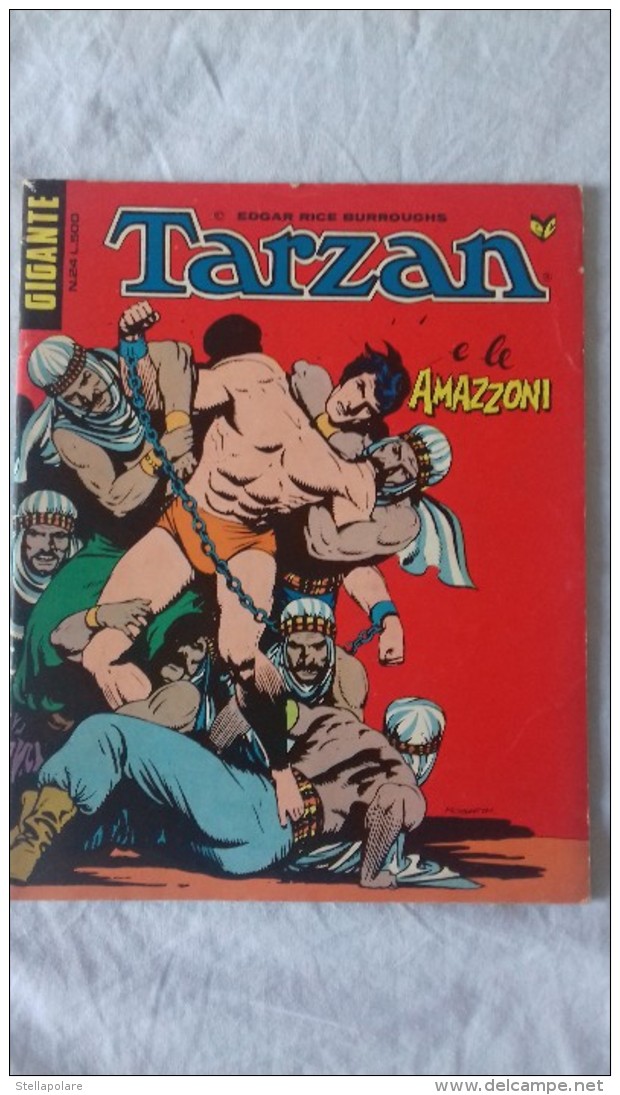 Lotto di 6 TARZAN GIGANTE - 1975 - 1976 - BURNE HOGARTH  - A COLORI