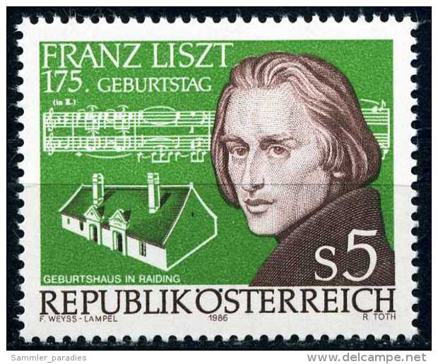 Österreich - Michel  1866 - ** Postfrisch (C) - Franz Liszt - Unused Stamps