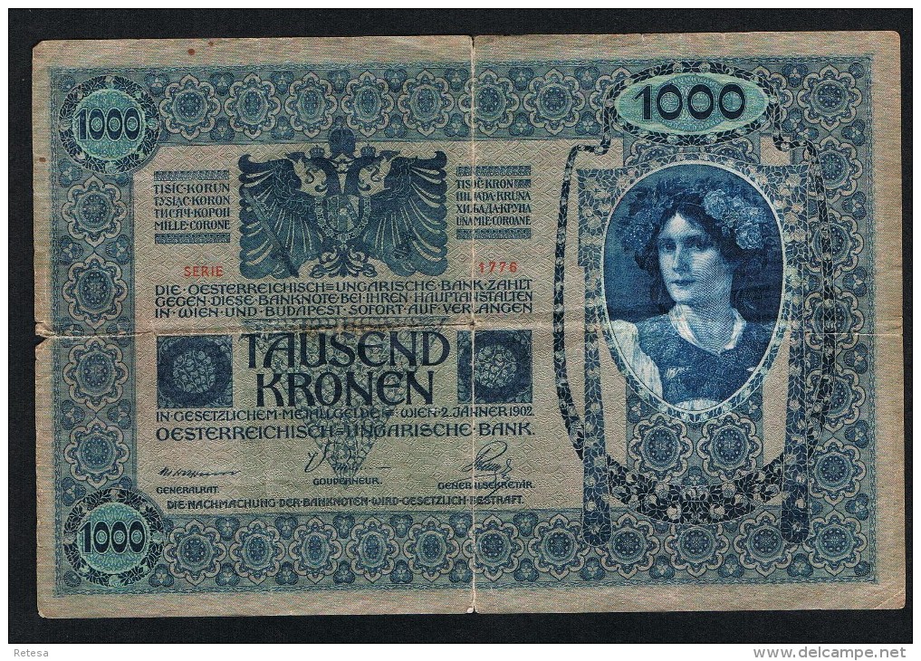 °°° OOSTENRIJK  1.000  KRONEN  1902 - Autriche