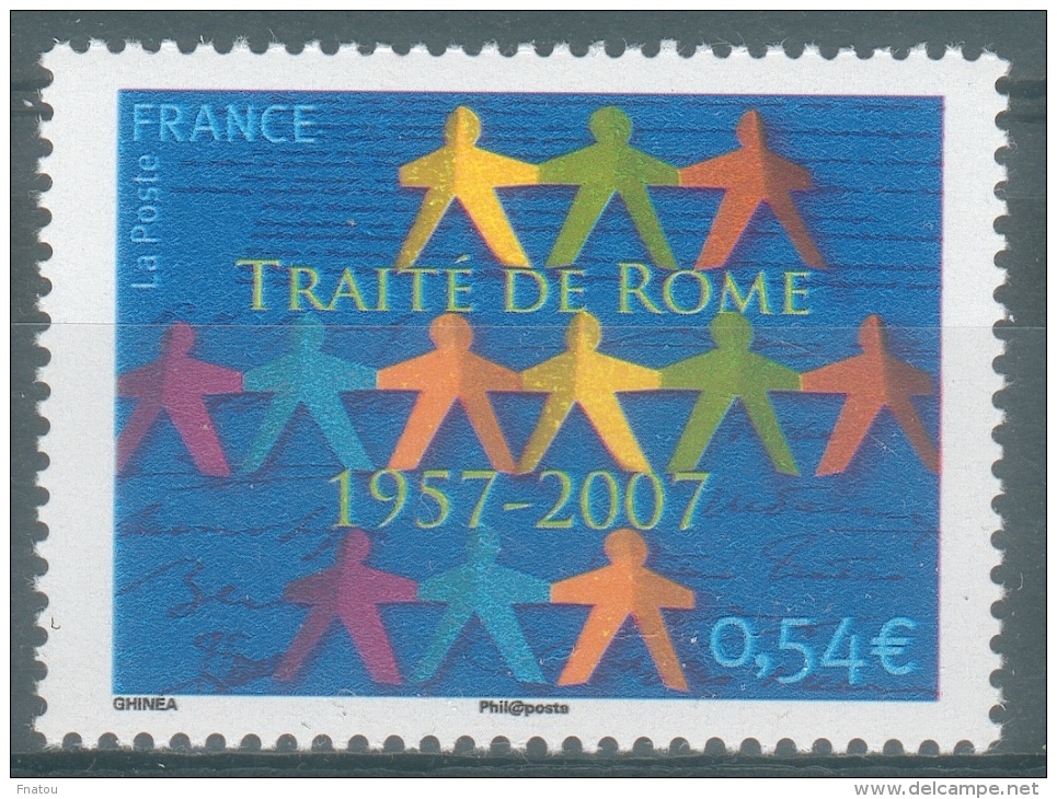 France, Treaty Of Rome, 50th Anniv., 2007, MNH VF - Unused Stamps