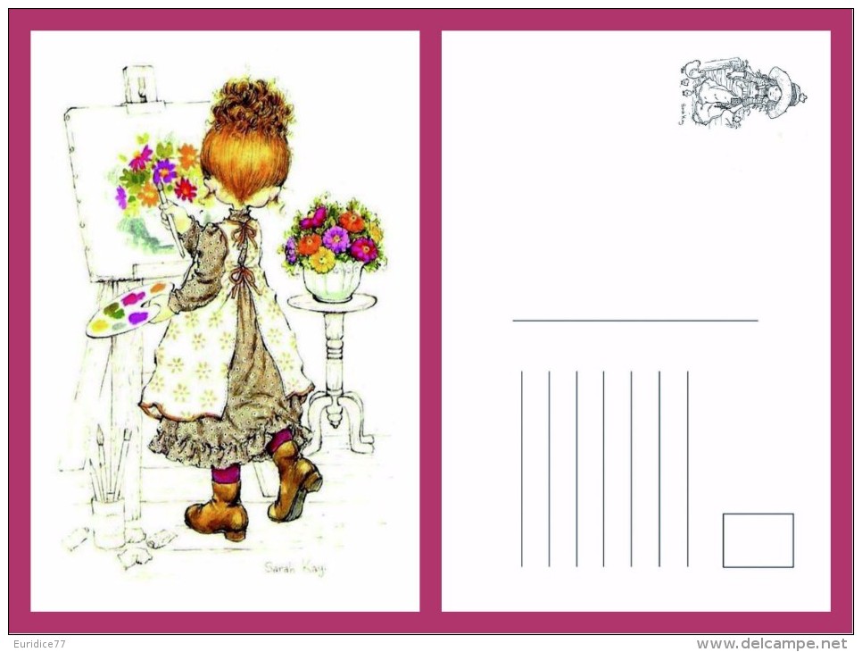 SARAH KAY-119 POSTCARD - Dibujos De Niños