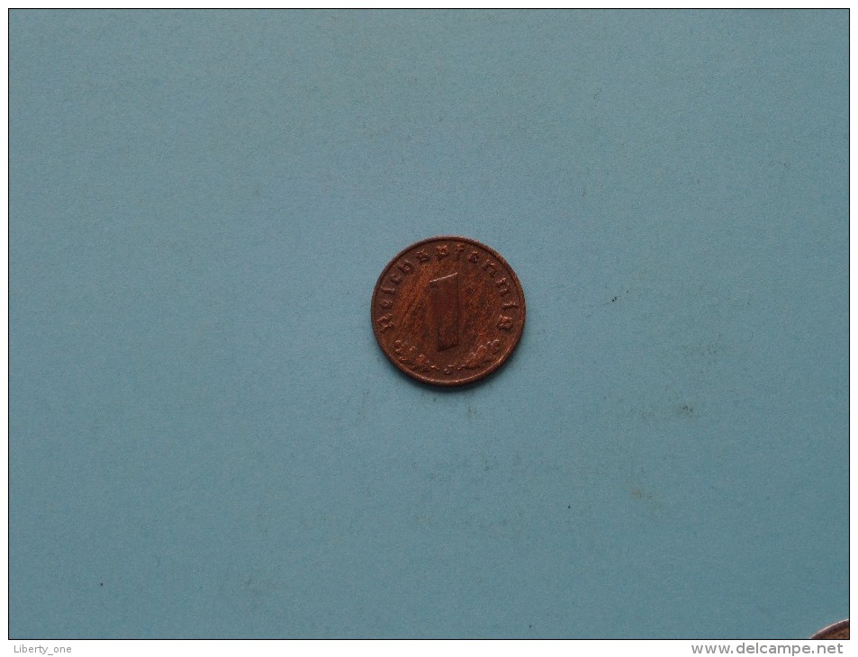 1940 J - 1 Reichspfennig / KM 89 ( Uncleaned Coin / For Grade, Please See Photo ) !! - 1 Reichspfennig