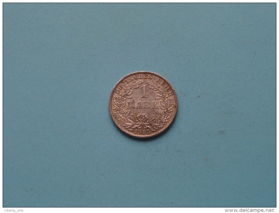 1915 A - 1 Mark / KM 14 ( Uncleaned Coin / For Grade, Please See Photo ) !! - 1 Mark