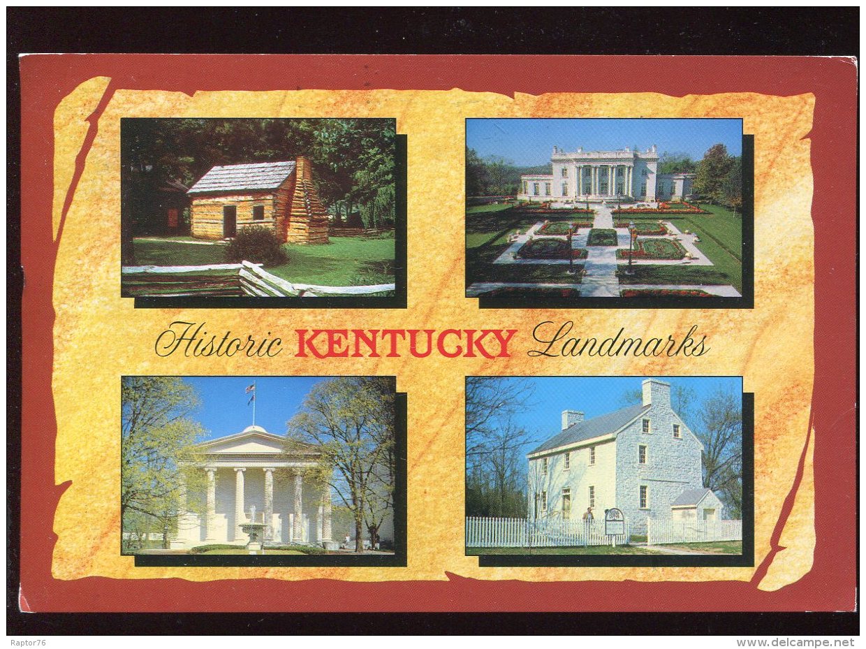 CPM Etats Unis Historic KENTUCKY Landmarks Multi Vues - Autres & Non Classés