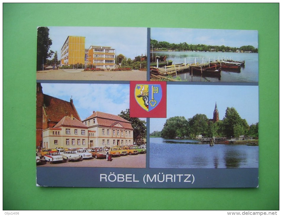 Röbel (Müritz - 4-Bild-Karte (D-H-D-MVP19) - Roebel