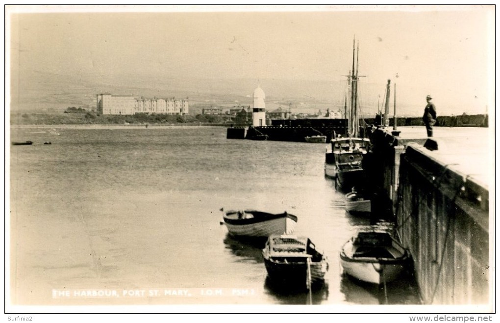 ISLE OF MAN - PORT ST MARY - THE HARBOUR RP  Iom79 - Isle Of Man