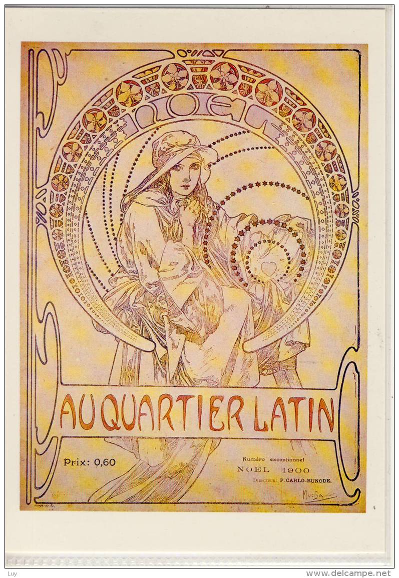 MUCHA Alphonse, Poster, Au Quartier Latin,  Ca. 1897  -  TOP - Mucha, Alphonse