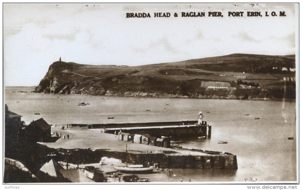 ISLE OF MAN - PORT ERIN - BRADDA HEAD  AND RAGLAN PIER RP Iom276 - Isle Of Man