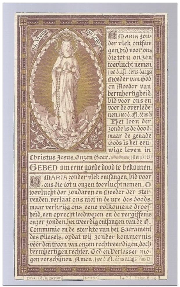 DP ADEL NOBLESSE BARON VAN CALOEN ROOMSCHE GRAAF BURGEMEESTER LOPPEM CONFRERIE H. BLOED DE GOURCY SERAINCHAMPS ° 1816 + - Images Religieuses