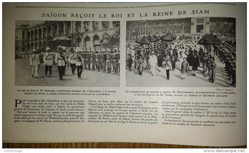 Le Miroir Du Monde N°12 24/05/1930 Pompiers De Berlin - Nansen - Voute Céleste - Football - Roi De Siam - Saint-Cyr - 1900 - 1949