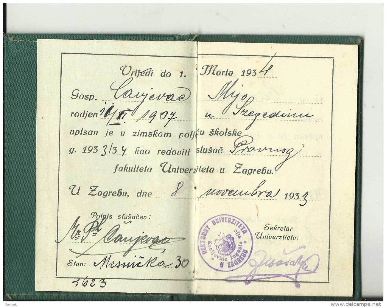 CROATIA  --  GJURGJEVAC, DJURDJEVAC  --  LOT HISTOR. DOKUMENTEN  --  APHOTEK, LJEKARNIK  --  WITH TAX STAMP