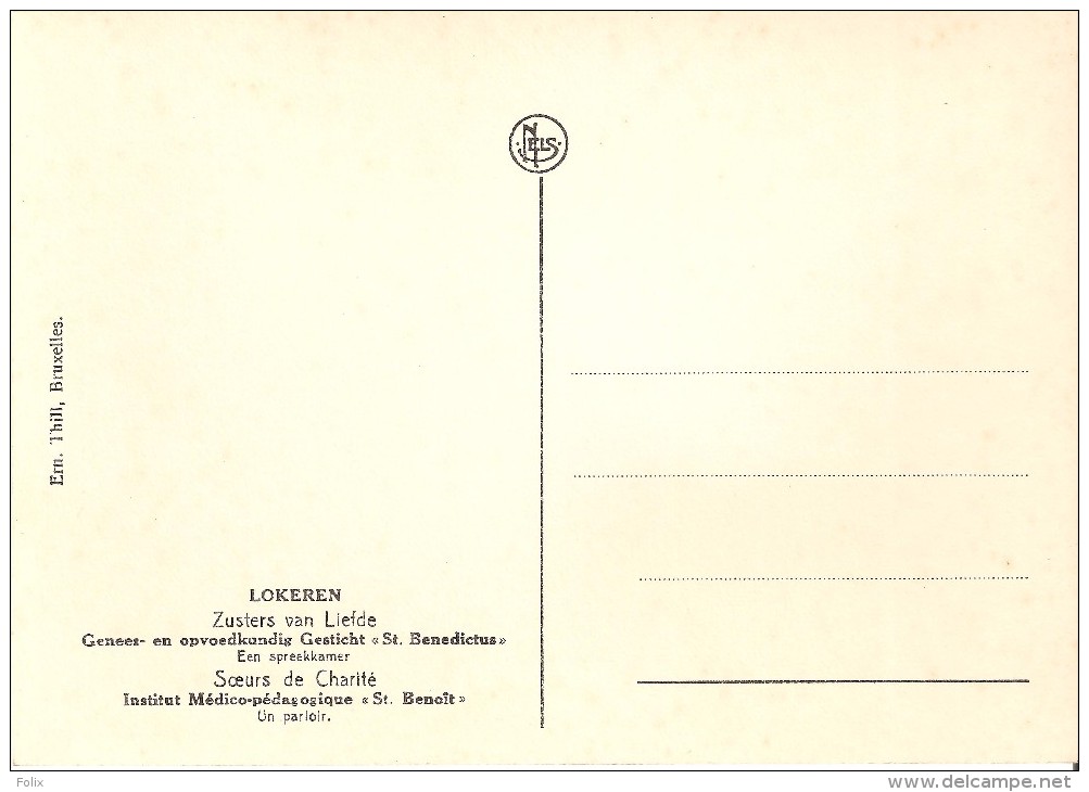 Lokeren - Genees- En Opvoedkundig Gesticht St. Benedictus Een Spreekkamer - Lokeren