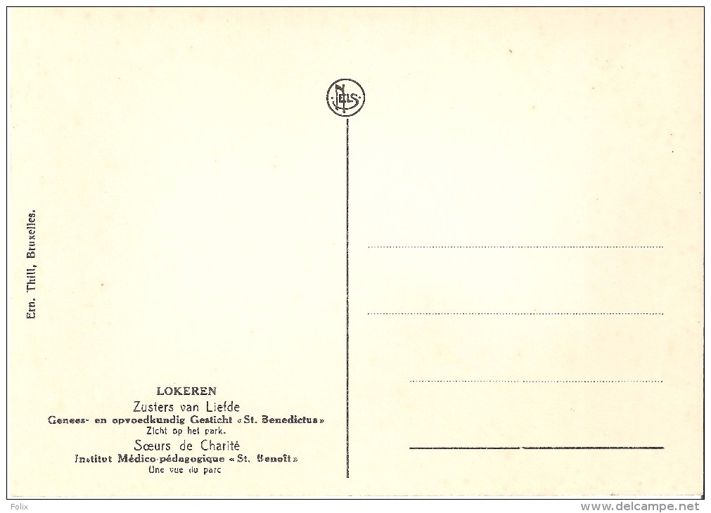 Lokeren - Genees- En Opvoedkundig Gesticht St. Benedictus Zicht Op Het Park - Lokeren