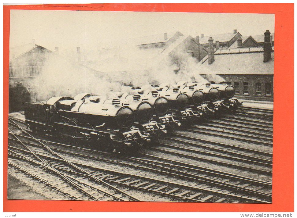 Chemin De Fer - Trains - Seven Engines At Swindon 1930 - Gares - Avec Trains