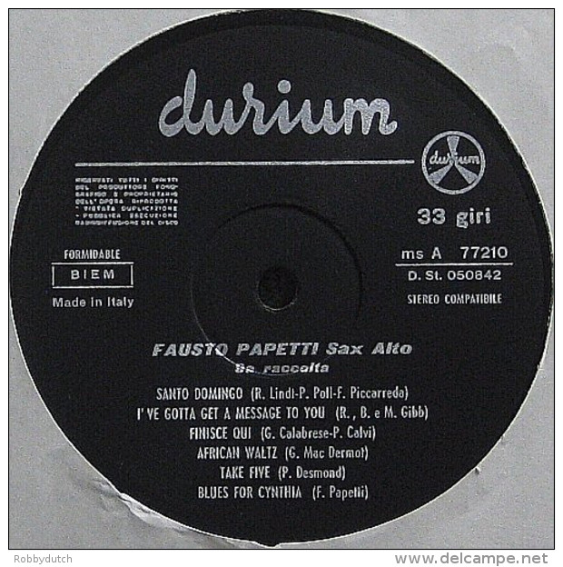 * LP *  FAUSTO PAPETTI - RACCOLTA 9a (Italy 1971 EX-!!!) - Instrumentaal