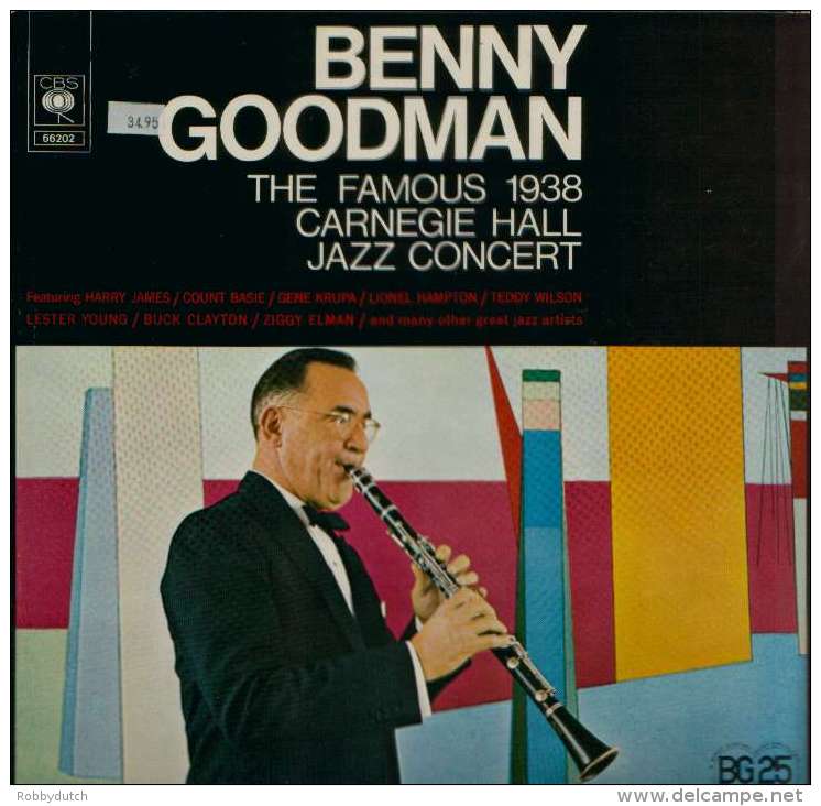 * 2LP *  BENNY GOODMAN - THE FAMOUS 1938 CARNEGIE HALL JAZZ CONCERT (Holland 1970 EX-!!!) - Jazz