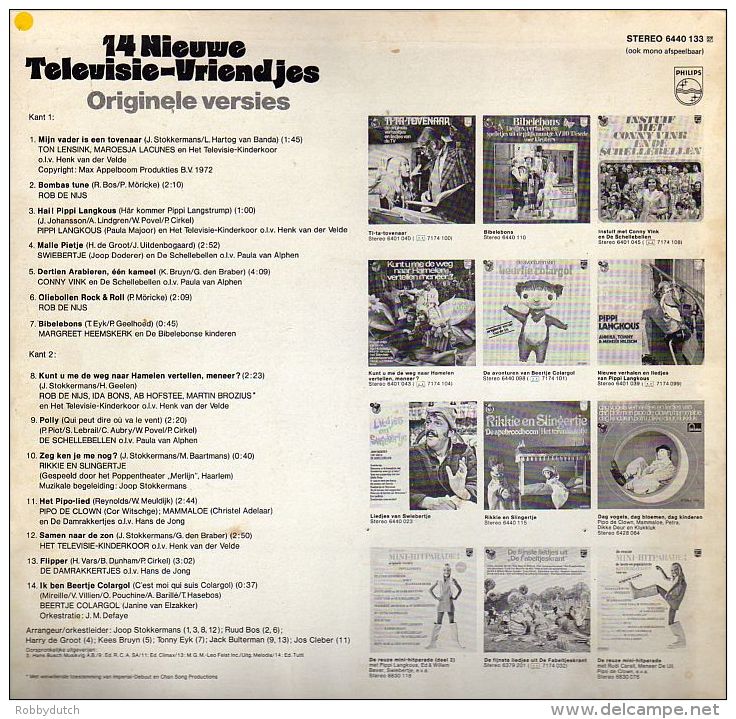 * LP *  14 NIEUWE TELEVISIE-VRIENDJES (Holland 1973) - Kinderlieder