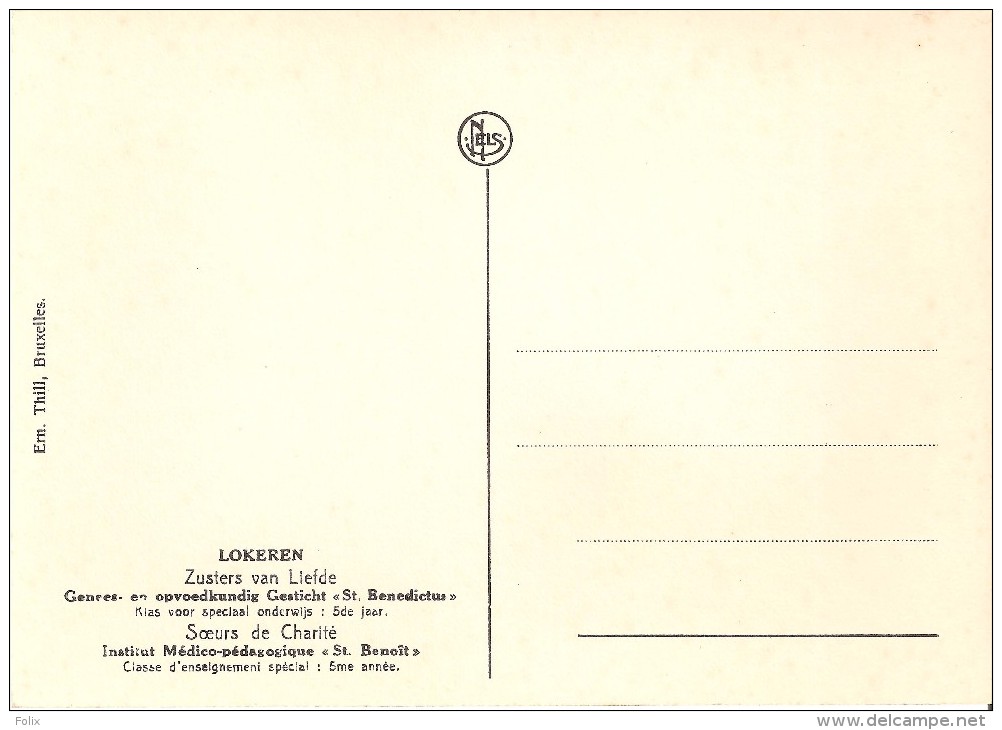 Lokeren - Genees- En Opvoedkundig Gesticht St. Benedictus Klas Voor Speciaal Onderwijs : 5de Jaar - Lokeren