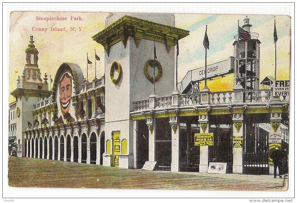 U.S.A - NEW YORK - LUNA PARK - STEEPLECHASE PARK -  CONEY ISLAND - 1910s - Brooklyn