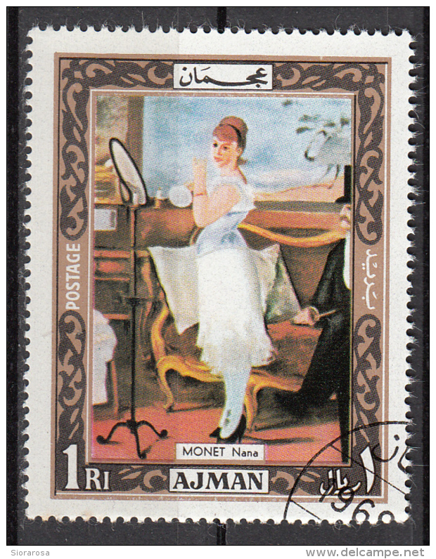 432 Ajman 1969  "  Nanà  " Quadro Dipinto Da E. Manet Impressionismo Paintings Tableaux - Ajman