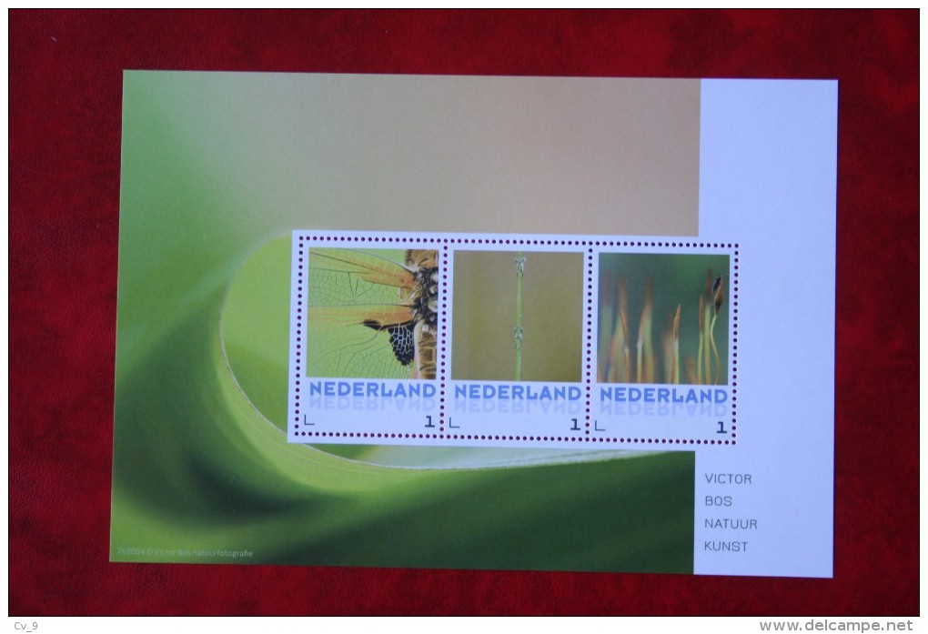 POSTSET Natuur/kunst Fotograaf Victor Bos 2016 Viervlek POSTFRIS MNH ** NEDERLAND / NIEDERLANDE / NETHERLANDS - Francobolli Personalizzati