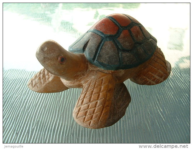 Tortue En Bois - 4-02 - Figurne Longueur 17 Cm - Largeur 10 Cm -  Hauteur 7 Cm - Bois