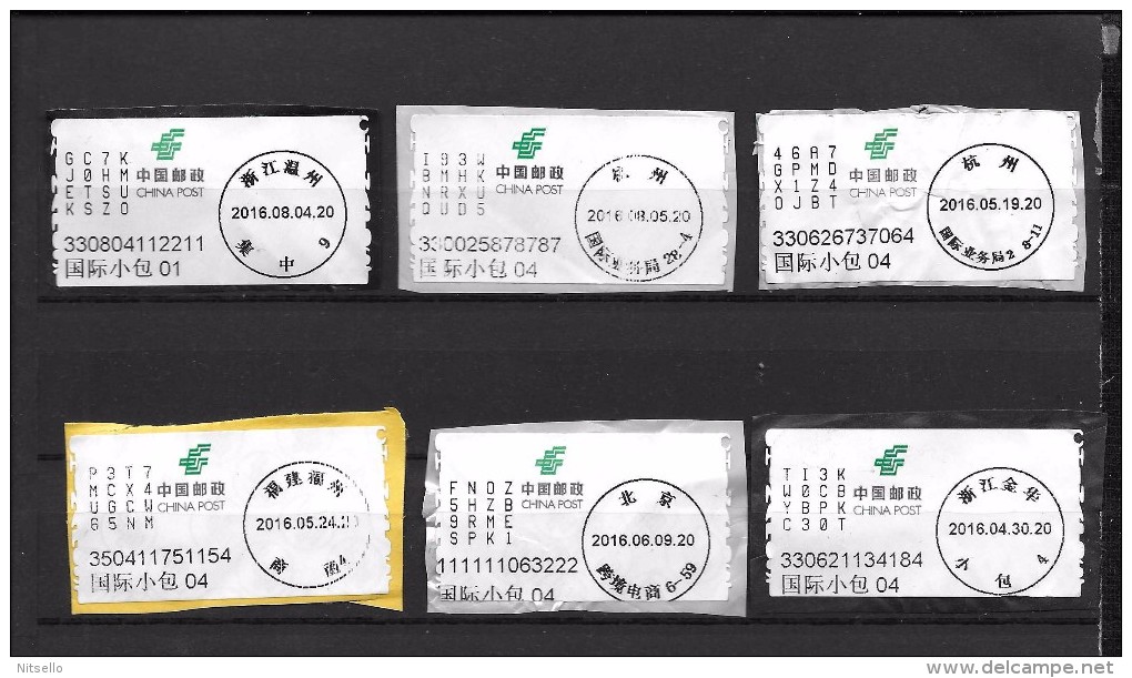 LOTE 1797   ///  CHINA - CONJUNTO DE FRANQUEOS ACTUALES - Airmail